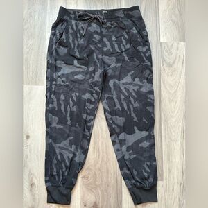Athleta Black Camouflage Jogger Pants
